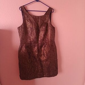 Metallic Sleeveless Cocktail Dress – Size 14